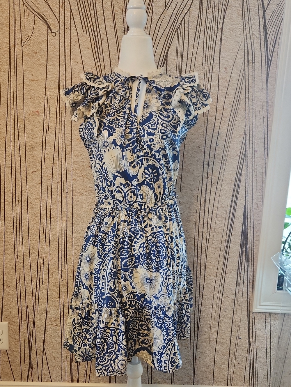 Pinch Floral And Paisley Short Sleeve Minidress